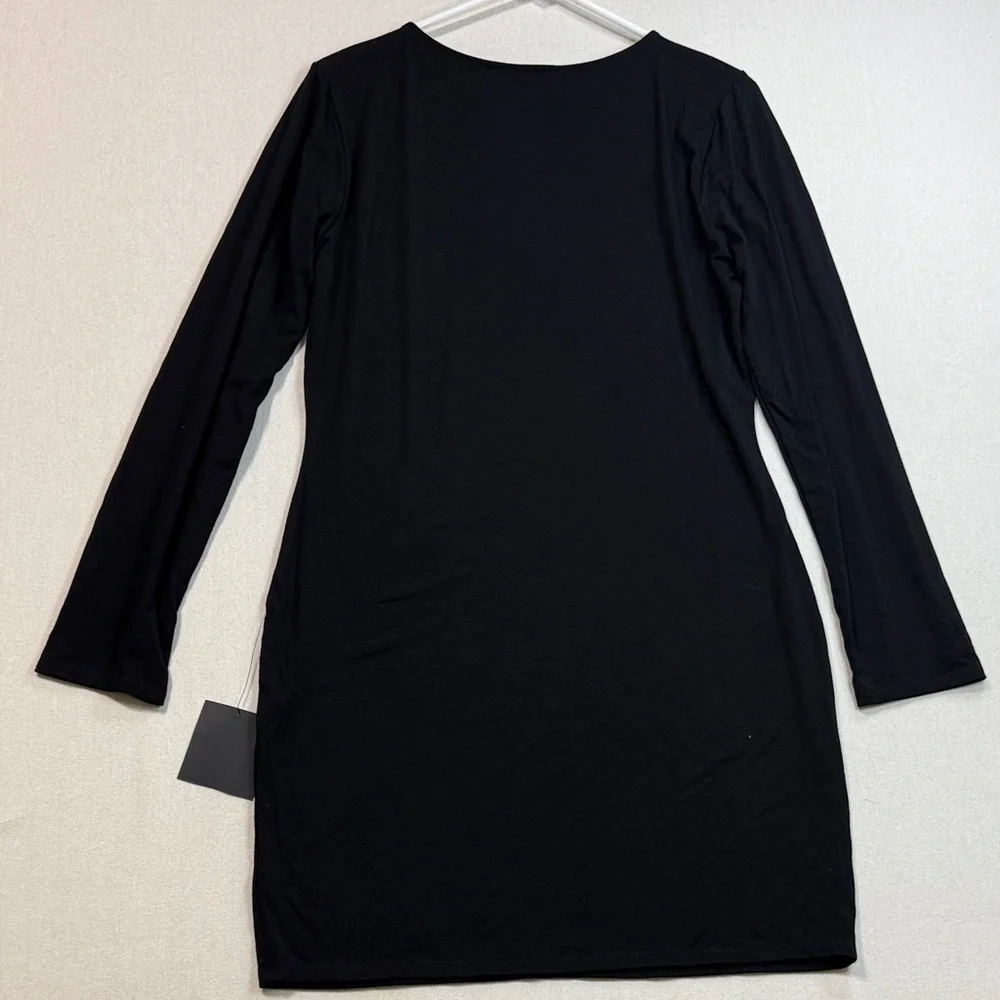 Lulu's Black Long Sleeve Dress